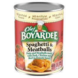 Chef Boyardee Spaghetti and Meatballs, 14.5 Ounce, 24 Per Case