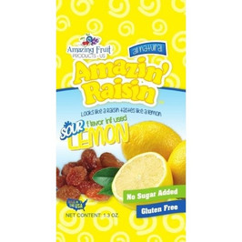 Amazin Raisin Sour Lemon Infused Raisin, 1.3 Ounce, 250 Per Case