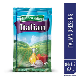 Hidden Valley Golden Italian Dressing Single Serve, 1.5 Ounce, 84 Per Case