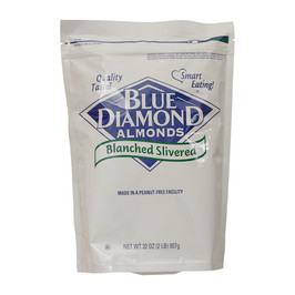Blue Diamond Blanched Slivered Almonds, 2 Pound -- 4 per case