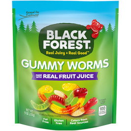 Black Forest Gummy Worms, 9 Ounce, 6 Per Case