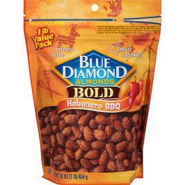 Blue Diamond Almonds Almonds Habanero Barbecue Bold, 16 Ounces, 6 Per Case