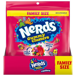 Nerds Gummy Clusters Stand Up Bag, 18.5 Ounce, 5 Per Case