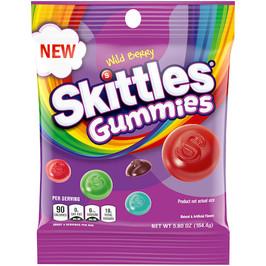 Skittles Wild Berry Gummies Pack, 5.8 Ounce, 12 Per Case