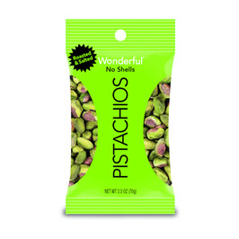 Wonderful Pistachios Pistachio Roasted & Salted Shelled, 2.5 Ounces, 8 Per Box, 3 Per Case