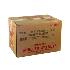 Diamond Baker Choice Medium Walnut Pieces, 30 Pounds, 1 Per Case
