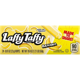 Laffy Taffy Banana Rope, 0.81 Ounce, 24 Per Box, 12 Per Case