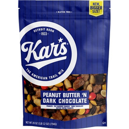 Second Nature Kar s Peanut Butter Dark Chocolate, 28 Ounces, 6 Per Case