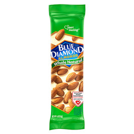 Blue Diamond Whole Natural Unsalted Almonds, 1.5 Ounce, 12 Per Box, 12 Per Case