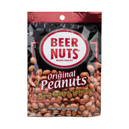 Beer Nuts Original Sweet And Salty Peanut, 2 Ounces, 12 Per Box, 4 Per Case