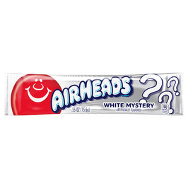 Airheads Open Stock Single White Mystery, 0.55 Ounces, 36 Per Box, 12 Per Case