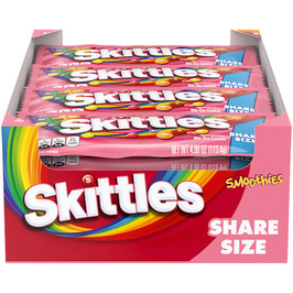 Skittles Smoothie Share Size, 4 Ounces, 24 Per Box, 6 Per Case