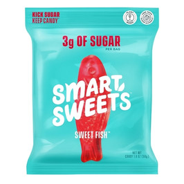 Smartsweets Sweet Fish Gummy Candy, 1.8 Ounce, 12 Per Box, 6 Per Case