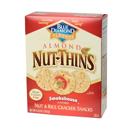 Blue Diamond Smokehouse Almond Nut Thins Cracker, 4.25 Ounce, 12 per case