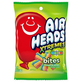 Air Heads Xtremes Bites Rainbow Berry Candy, 3.8 Ounces, 12 Per Case