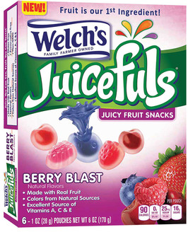 Juicefuls Berry Blast Juicy Fruit Snack, 6 Ounce -- 8 per case