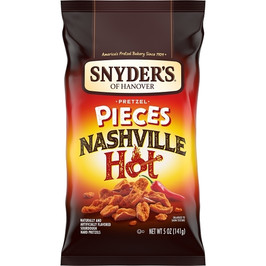 Snyder s Of Hanover Nashville Hot Pretzel Pieces, 5 Ounce, 8 Per Case