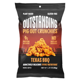 Pigout Crunchies Texas Bbq, 1.25 Ounces, 8 Per Case
