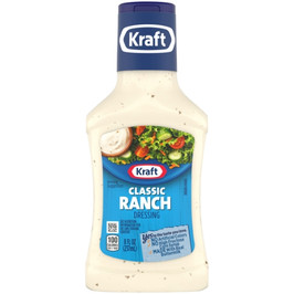 Kraft Classic Ranch Dressing Bottle, 8 Fluid Ounce, 9 Per Case