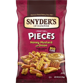 Snyder s Of Hanover Honey Mustard & Onion Pretzel Pieces, 8 Ounces, 6 Per Case