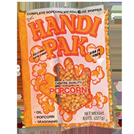 Great Western Handi Pak Theatre Quality Popcorn Kit, 6 Ounces, 36 Per Case