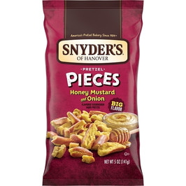 Snyder s Of Hanover Honey Mustard & Onion Pretzel Pieces, 5 Ounces, 8 Per Case