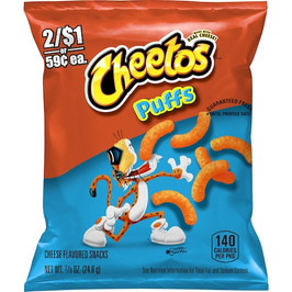 Cheetos Jumbo Puffs Cheese Flavored Snack, 0.875 Ounce, 88 Per Case