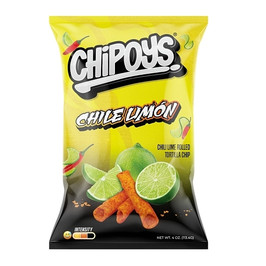 Chipoys Chile Limon Rolled Tortilla Chips, 8 Count, 8 Per Box, 12 Per Case