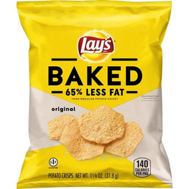 Lay s Regular Baked Potato Chips, 1.125 Ounce, 64 Per Case