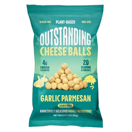 Outstanding Cheese Balls Garlic Parmesan, 3 Ounce, 8 Per Case