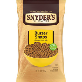 Snyder s Of Hanover Butter Snap Pretzels, 12 Ounces, 12 Per Case
