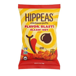 Hippeas Flavor Blast! Blazin  Hot, 3.75 Ounce, 12 Per Case