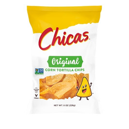 Chicas Original Corn Tortilla Chips Lightly Seasoned With Sea Salt, 8 Ounce, 9 Per Case