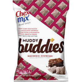 Chex Mix Muddy Buddies Brownie Supreme Snack Mix, 4.5 Ounces, 7 Per Case