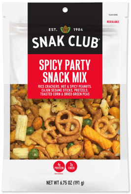 Snak Club Spicy Party Mix, 6.75 Ounce, 6 Per Case