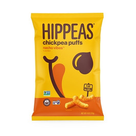 Hippeas Non-Gmo Chickpea Puffs -Nacho Vibes, 4 Ounce, 12 Per Case