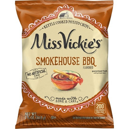 Miss Vickie s Smokehouse Bbq Kettle Cooked Potato Chips, 1.375 Ounce, 64 Per Case