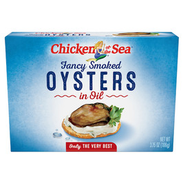 Chicken Of The Sea Smoked Oysters In Oil, 3.75 Ounces, 18 Per Case