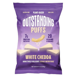 Outstanding Puffs White Cheddar, 3 Ounces, 8 Per Case