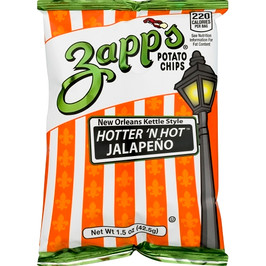 Utz Zapp s Potato Chips Jalapeno Chips, 1.5 oz, 60 Per Case