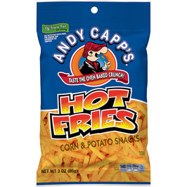 Andy Capp Hot Fries Unpriced, 3 Ounce, 35 Per Case