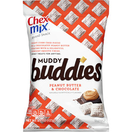 Chex Mix Muddy Buddies Peanut Butter & Chocolate Snack Mix, 4.5 Ounces, 7 Per Case