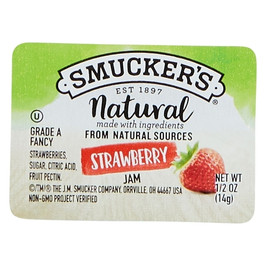 Smucker s Natural Strawberry Jam, 0.5 Ounces, 200 Per Case