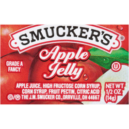 Smucker s Apple Jelly, 0.5 Ounces, 200 Per Case