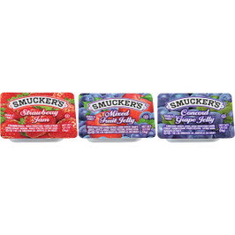 Smucker s Plastic Jelly Assortment, 0.5 Ounces, 200 Per Case