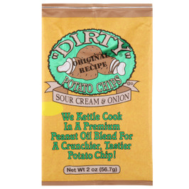 Dirty Potato Chips Sour Cream And Onion Potato Chips, 2 Ounces, 25 Per Case