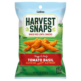 Harvest Snaps Green Pea Snack Crisps Tomato Basil Caddy, 1.75 Ounce, 8 Per Case