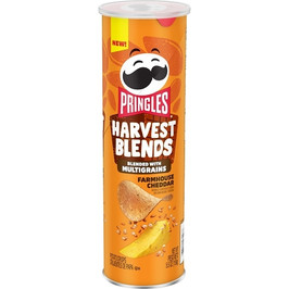 Pringles Harvest Blends Farmhouse Cheddar Crisps, 5.5 Ounce, 14 Per Case