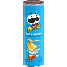 Pringles Salt & Vinegar Potato Crisp, 5.5 Ounces, 14 Per Case