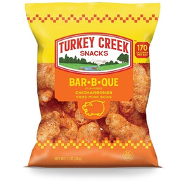 Turkey Creek Box Of Bbq Pork Skins, 1 Ounce, 48 Per Case